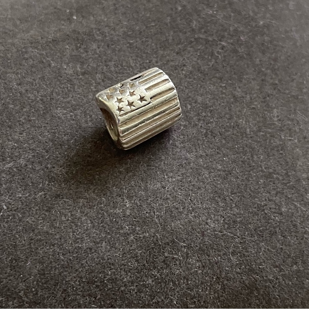 Authentic Chamilia United States Flag Charm